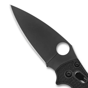 Couteaux pliants à manche texturé noir avec lame en acier inoxydable argenté à bord plat, trou d'ouverture au pouce et clip de poche en métal - Product Image 6