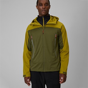 Veste softshell pour homme personnalisée, à capuche, décontractée, coupe-vent, fermeture éclair sur le devant, poches utilitaires, légère, résistante aux intempéries - Product Image 1