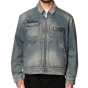 Veste en jean pour homme, coupe slim, décontractée, de haute qualité, durable, imperméable, coupe-vent, respirante, écologique, à capuche, très vendue - Product Image 2