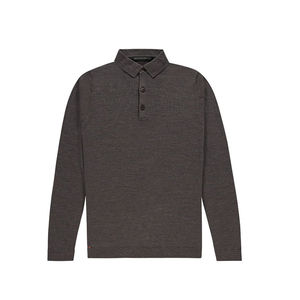 เสื้อเชิ้ตผู้ชายลำลอง ผ้าวูลโซลาร์ สไตล์โลโก้สั่งทำ สีน้ำเงิน ผ้าฝ้าย 100% ป้องกันขนร่วง แขนสั้น ติดกระดุมด้านหน้า - Product Image 3