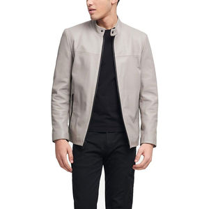 2026 New Fashion Men's Leather <b>Jacket</b> Stand Collar <b>Winter</b> Front Logo <b>Waterproof</b> Breathable Plus Size Motorcycle <b>Jacket</b> - Product Image 3