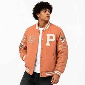 CHALASA SPORTS Veste de baseball en laine pour homme grande taille, hiver, séchage rapide et respirante, doublure polaire, logo personnalisé OEM - Product Image 3