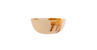 Bol en bois poli fait main avec des veines brunes naturelles, design moderne, durable, non toxique, bol décoratif pour servir des salades