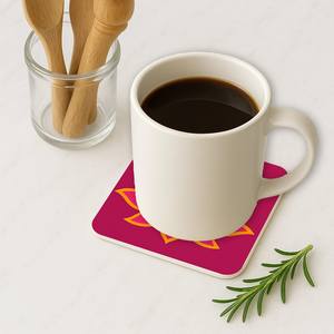 Juego de Posavasos Coloridos de MDF Lacado Hechos a Mano, Resistentes al Calor, para Regalo de Diwali, Decoración del Hogar, Vajilla - Product Image 5