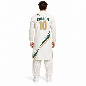 Custom <b>Men's</b> Sublimation <b>Shalwar</b> <b>Kameez</b> Sports Uniform OEM Traditional Pakistani Wear - Product Image 2