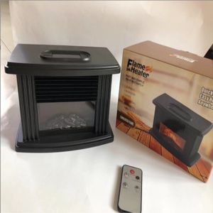 Stufa Elettrica Moderna con Effetto Fiamma e Bruciatore a Legna # Effetto Fiamma LED 3D # # Scatola di Riscaldamento # # Uso Domestico e Alberghiero # # Finitura in Vetro # # Display LED - Product Image 2