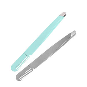 Pinzas Profesionales de Acero Inoxidable para Cejas con Puntas de Fibra, Agarre Perfecto, Ligeras, para Extracción de Vello de Cejas y Barba-ANAAIF - Product Image 2