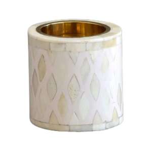 Brûleur d'encens Bakhoor de luxe en résine et métal avec incrustation d'os, évaporateur Dukhoon Medkhan, écologique, pour la maison, les mariages et les occasions religieuses - Product Image 1
