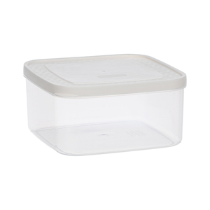Conteneur alimentaire individuel rectangulaire en plastique transparent moulé par injection, écologique, pour cuisine, avec couvercle bleu clair, rose, beige - Product Image 5