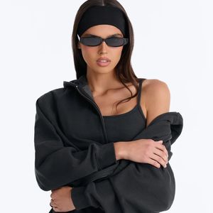 Oversized Half Zip <b>Hoodie</b> <b>Black</b> French Terry Unisex Breathable Regular Fit Autumn Knitted Solid Color <b>Hoodie</b> For Unisex - Product Image 1