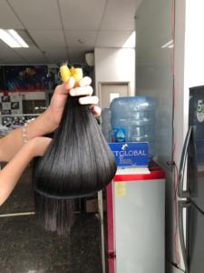 Super doble dibujado cutícula alinear el pelo crudo suave Bonestraight vietnamita extensiones de cabello humano al por mayor cabello trenzado - Product Image 6