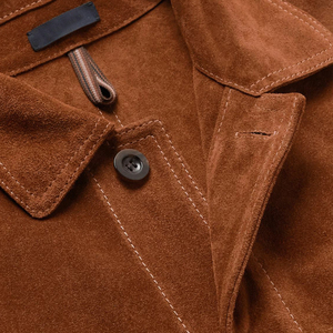 <b>Men's</b> <b>Suede</b> and Leather Winter <b>Jackets</b> OEM Custom Wholesale High Quality 2026 Waterproof Windproof Casual Style - Product Image 4