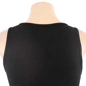 Custom Women's Lightweight Breathable Yoga Tank <b>Tops</b> Sleeveless Ribbed Racerback Eco-Friendly 100% Cotton Solid Pattern - Product Image 5