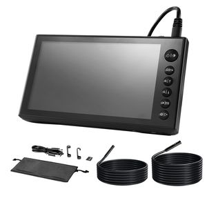 Endoscopio Industriale HD IPS da 7 Pollici con Schermo Diviso, Tripla Lente, Configurazione a Doppio Cavo, Zoom 8X, IP67, 8+2 LED - Product Image 1