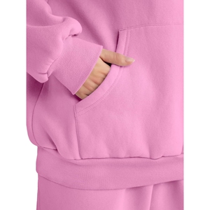 High Quality Breathable Heavyweight Women's Skinny Hooded Plus Size Tracksuit Pullover Casual Wear Sweat Suit Full Digital Print - Product Image 3