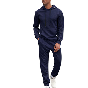 Survêtements de jogging élégants pour hommes, en coton/polyester, unis, à prix avantageux - Product Image 5