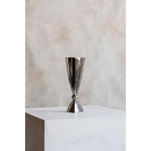 Accesorios para el hogar, florero de metal con base de pedestal, jarrones modernos para la sala de estar, decoración de mesa, maceta plateada, precio económico. - Product Image 1