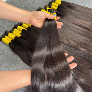 Venta al por mayor de cabello humano virgen de un solo donante, cabello de bebé, doblemente tramado, precio de fábrica, Vietnam, 100% cabello virgen en paquetes. - Product Image 2