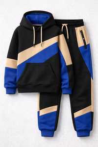 Shafiq Sports Unisex Yellow Black Tracksuits Full Zip Hooded Breathable Mesh Athletic Wears Side Pockets Loose Fit Winter Style - Product Image 3