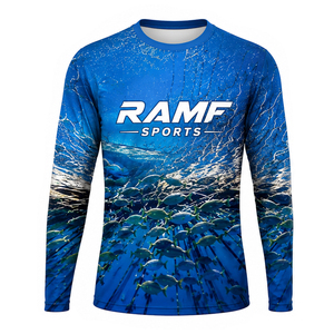 เสื้อฮู้ดตกปลาแห้งเร็ว UPF 50+ สำหรับผู้ชาย แบบ OEM สั่งทำได้ - Product Image 3