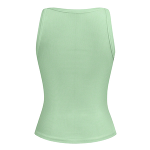 Débardeur côtelé marron pour femme, col en V, coupe ajustée, extensible, sans manches, en maille douce, décontracté, été, séchage rapide, respirant, taille XL, tendance - Product Image 2