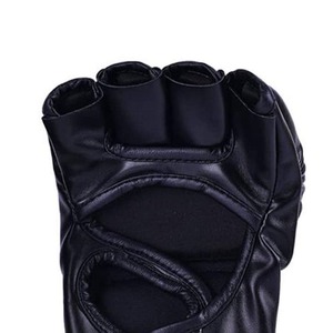 Guantes de MMA de Medio Dedo de Alta Calidad, Cuero Genuino, Guantes de Grappling MMA Ligeros con Cierre de Velcro, Guantes de Artes Marciales MMA - Product Image 6