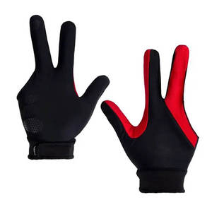 Gants de snooker unisexes de qualité supérieure à 3 doigts – Légers, ajustables, en polyester durable, personnalisables pour le billard et le pool - Product Image 1