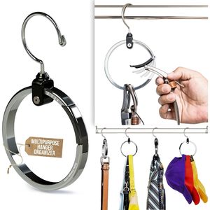 Organizzatore Salvaspazio Multifunzione per Armadio, Appendiabiti per Cinture e Cravatte, Pratico per la Conservazione - Product Image 1