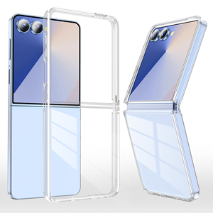 Étui transparent pour téléphone pliable Samsung, protection intégrale 360° en TPU et PC, coque transparente - Product Image 1