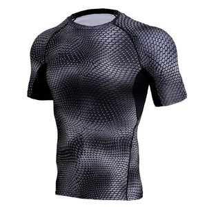 Ropa Deportiva Elástica de Manga Corta para Gimnasio, Ropa Deportiva para Hombre, Entrenamiento al Aire Libre, Running, Camiseta Transpirable para Hombre - Product Image 5