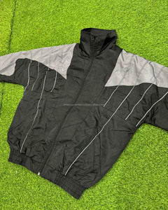 Custom Nylon Tracksuit for <b>Men</b> Oversize <b>Summer</b> Streetwear Casual Sweat <b>Jacket</b> Jogger Set 3M Reflective Windbreaker Jogger Pants - Product Image 3