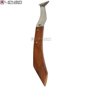Cuchillo para Pezuñas LIPUMA con Mango de Madera para Mano Derecha, Acero Inoxidable, Herramienta de Recorte Afilada para Vacas y Caballos, Uso por Herradores - Product Image 4