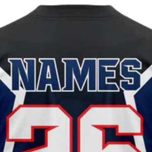 Camiseta de Béisbol Personalizada para Hombre, Color Azul Marino y Rojo, con Botones, Transpirable, Uniforme de Equipo de Softbol, Camiseta Deportiva para Entrenamiento y Juegos - Product Image 5