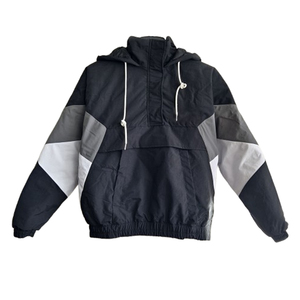 Half Zip Pullover Anorak <b>for</b> Outdoor Sports Custom Logo Print <b>Hip</b> Hop Style Fashionable Pullover Windbreaker Gym Wear Tracksuit - Product Image 1