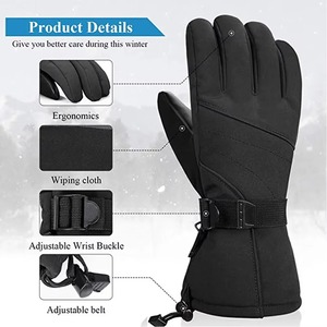 High Quality Durable Waterproof <b>Ski</b> <b>Gloves</b> for Winter Season Competitive Price Wholesale Customizable Pakistan Manufacturer - Product Image 4