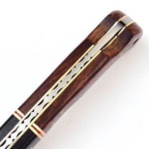 Cuchillos Plegables Duraderos con Hoja de Acero con Patrón de Damasco, Mango Decorativo Hecho a Mano, Filo Afilado para Caza, Camping, Senderismo y Actividades al Aire Libre - Product Image 2