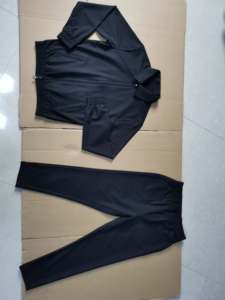 Nuevo Conjunto Deportivo de Invierno para Hombre, Chándal de Forro Polar Técnico para Gimnasio y Fitness, Dos Piezas, Sudadera Holgada Informal de Color Sólido, Pantalones Largos - Product Image 5