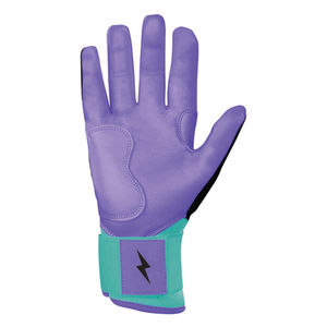 Adult Baseball Batting Gloves <b>Hook</b> Loop Closure Ambidextrous Lightweight Durable Flexible Breathable Leather Non-Woven Fabric - Product Image 4