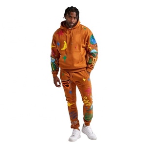 Survêtements personnalisés en coton 100% antibactérien à impression numérique de haute qualité, vêtements de jogging, mode d'hiver, sweats à capuche pour hommes - Product Image 1