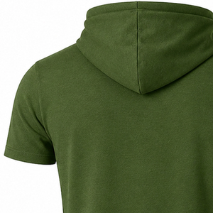 <b>Mens</b> Cotton <b>Short</b> <b>Sleeve</b> <b>Hoodies</b> OEM ODM Custom Apparel Factory Wholesale Hooded Sweatshirt Manufacturer Exporter Bulk <b>Hoodies</b> - Product Image 5