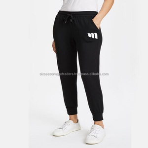 Nouveauté Pantalons de sport décontractés pour femmes grande taille Taille élastique Coupe régulière Respirant en coton Gym Fitness Jogging Printemps - Product Image 1