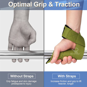 Correas de Algodón para Gimnasio, para Levantamiento de Pesas, Entrenamiento con Barra, Ejercicios de Fuerza, Culturismo y Accesorios de Fitness - Product Image 6