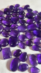 Piedra Preciosa de Amatista Africana Natural, Calidad AAA, Color Púrpura, Corte Cabochón, Venta al Por Mayor para Fabricación de Joyería - Product Image 2