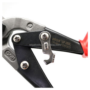 Tijeras Multiusos WIGA GF-250L Industriales y para Bricolaje de 10 Pulgadas con Borde Dentado, Mango de Plástico Amarillo y Corte Izquierdo - Product Image 3