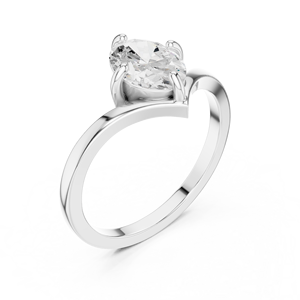 Luxury Oval Cut Diamond Solitaire Engagement <b>Ring</b> 18K Gold White Gold Yellow Gold Rose Gold <b>Split</b> Shank <b>Ring</b> Women - Product Image 5