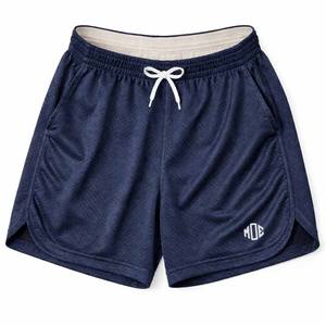Shorts de sport en maille marine pour hommes, respirants, en polyester, pour l'entraînement athlétique, fabrication OEM - Product Image 1