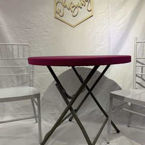 Arty Custom Transparent Blue Wedding Tablecloth Circle <b>Table</b> <b>Cover</b> for Unique Weddings - Product Image 2