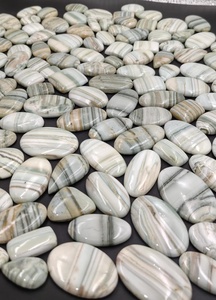 Natural White Chalcedony Oval Cut Cabochon Gemstone Wholesale Bulk | Loose Mixed Shapes | Direct Factory Supplier - Product Image 2