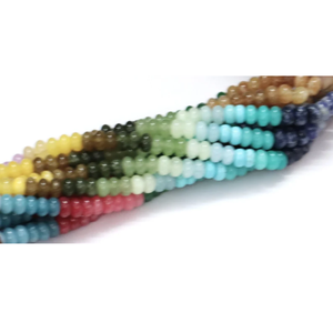 Magnifiques perles de quartz de forme ronde, couleur arc-en-ciel, lisses, 7-8 mm, multicolores. - Product Image 5