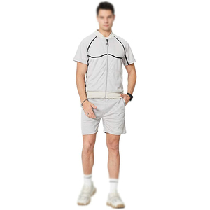 Conjunto Deportivo de 2 Piezas para Hombre, 100% Algodón, Ligero, con Capucha, Tallas Grandes, Reversible, Manga Larga, Informal, Cómodo, con Cierre - Product Image 5